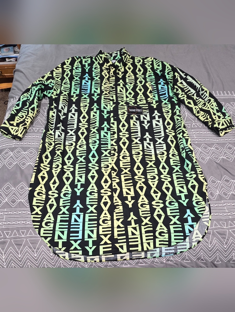 Savage X Fenty Oversized Logo Dress Size Medium